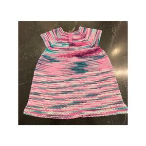 Hand-Crocheted infant or toddler dress 6-12mo